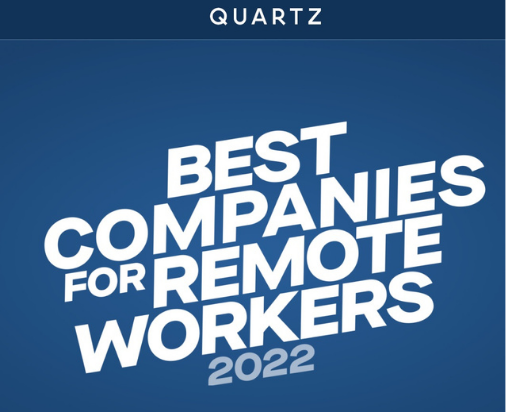 Quartz Best Companies for Remote Workers 2022