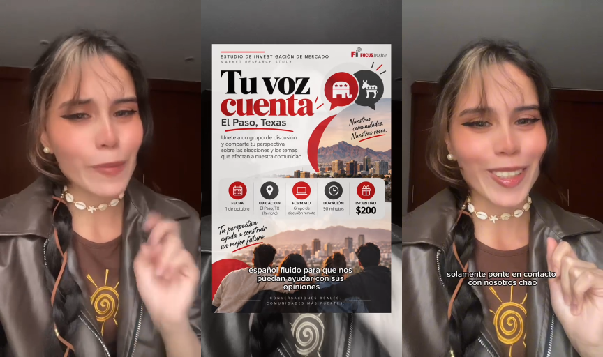 Three frames from Betsy's Spanish video